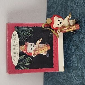 Vintage 1994 Hallmark Fireman Bear Keepsake Ornament "Red Hot Holiday"